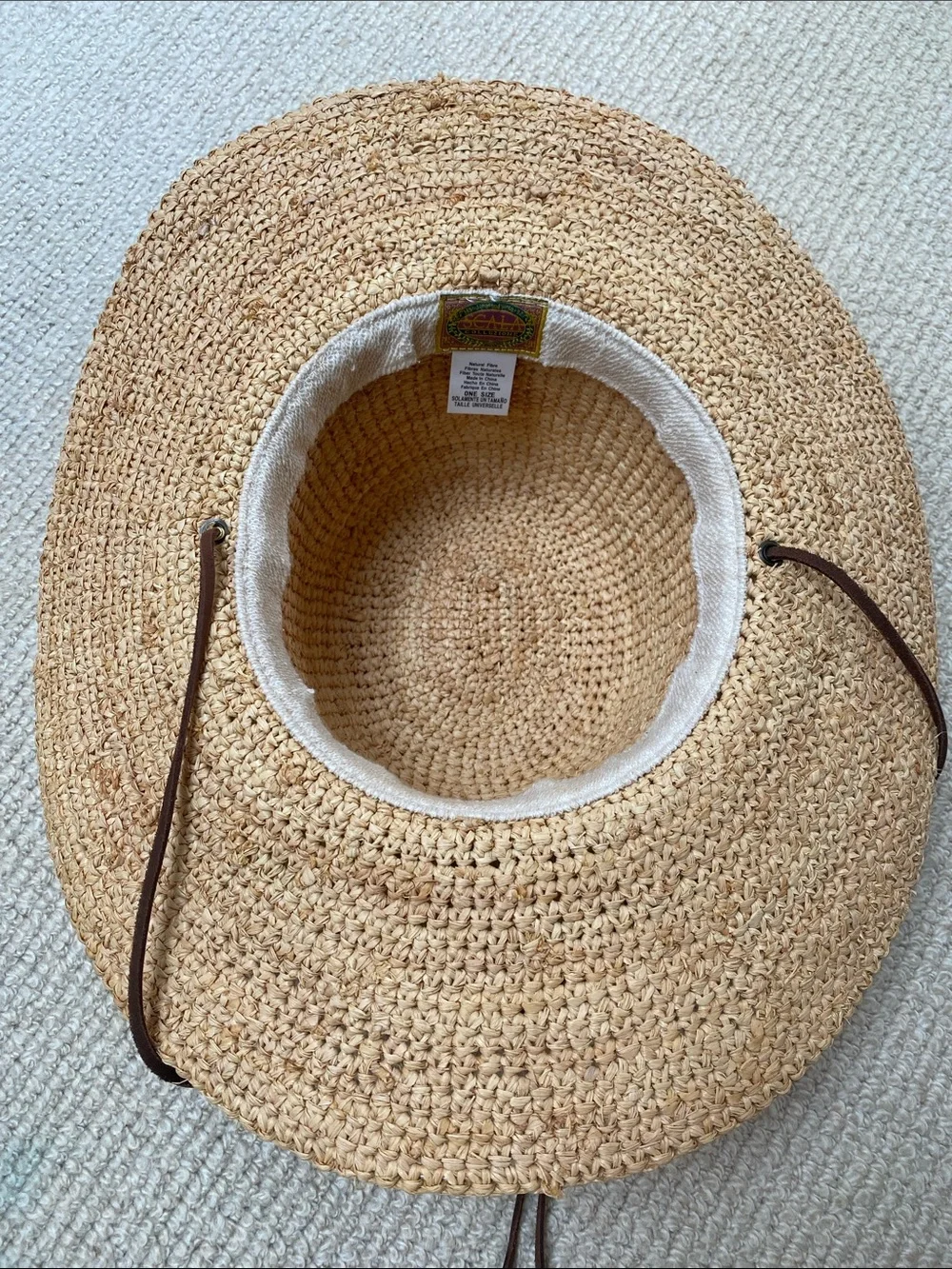 SCALA COLLEZIONE Handcrafted Sun Hat Tan O/S